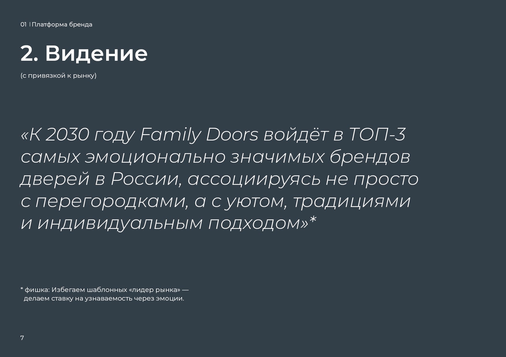 Фирменный стиль FAMILY DOOORS